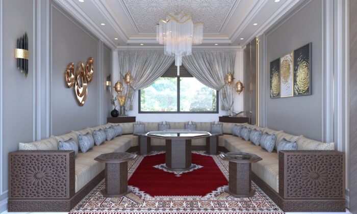 Dar Dmana Decor Salon Marocain traditionnel Slimania Maroc Casablanca Marrakech Agadir Kénitra Rabat Salé Tanger Tétouan