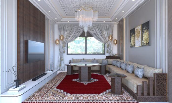 Dar Dmana Decor Salon Marocain traditionnel Slimania Maroc Casablanca Marrakech Agadir Kénitra Rabat Salé Tanger Tétouan