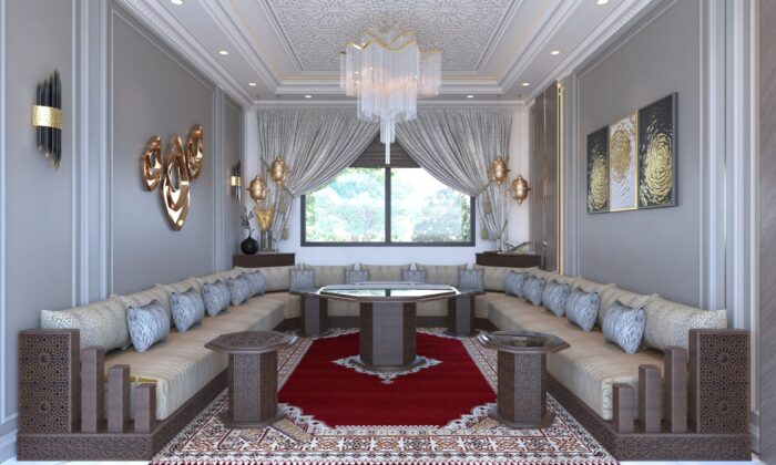 Dar Dmana Decor Salon Marocain traditionnel Slimania Maroc Casablanca Marrakech Agadir Kénitra Rabat Salé Tanger Tétouan