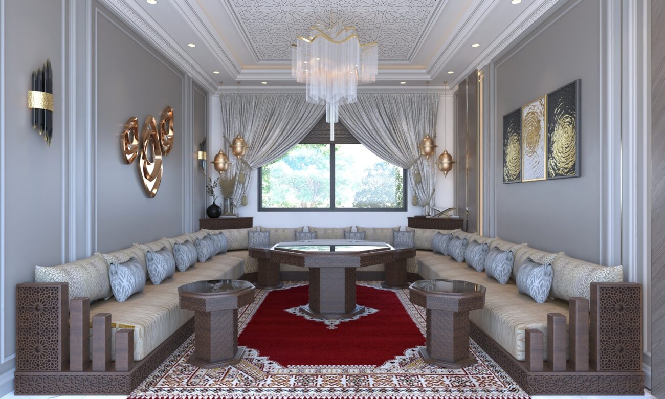 Dar Dmana Decor Salon Marocain traditionnel Slimania Maroc Casablanca Marrakech Agadir Kénitra Rabat Salé Tanger Tétouan