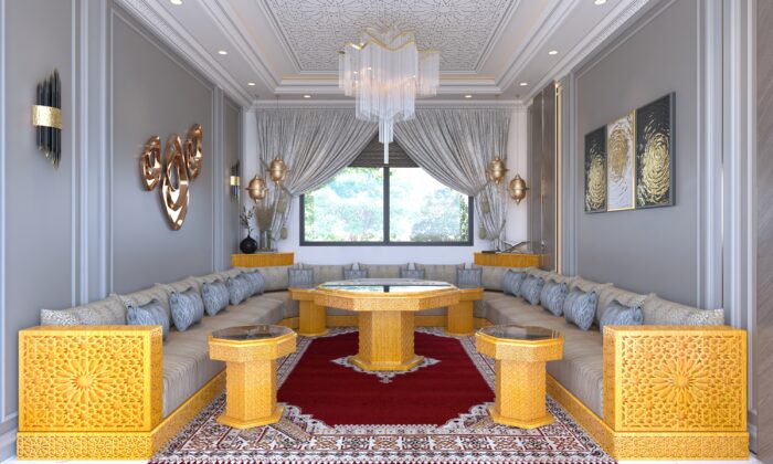 Dar Dmana Decor Salon Marocain traditionnel Slimania bois naturel Maroc Casablanca Marrakech Agadir Kénitra Rabat Salé Tanger Tétouan
