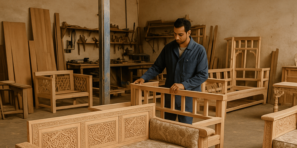 Menuiserie Salon Marocain : Élégance et Savoir-Faire chez Dardmana Decor