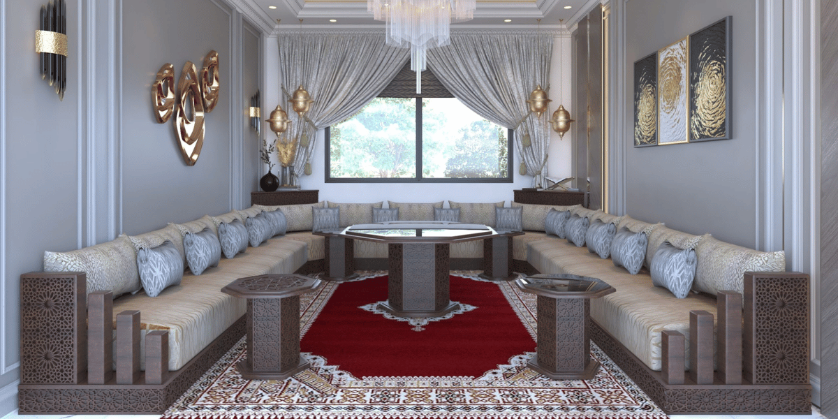 Menuisier Salon Marocain Rabat - Modèles Authentiques Dar Dmana Decor 2025
