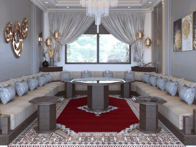 Menuiserie moderne salon marocain : alliez tradition et modernité