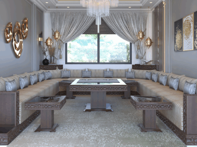 Fabrication de salons marocains traditionnels : authenticité et savoir-faire