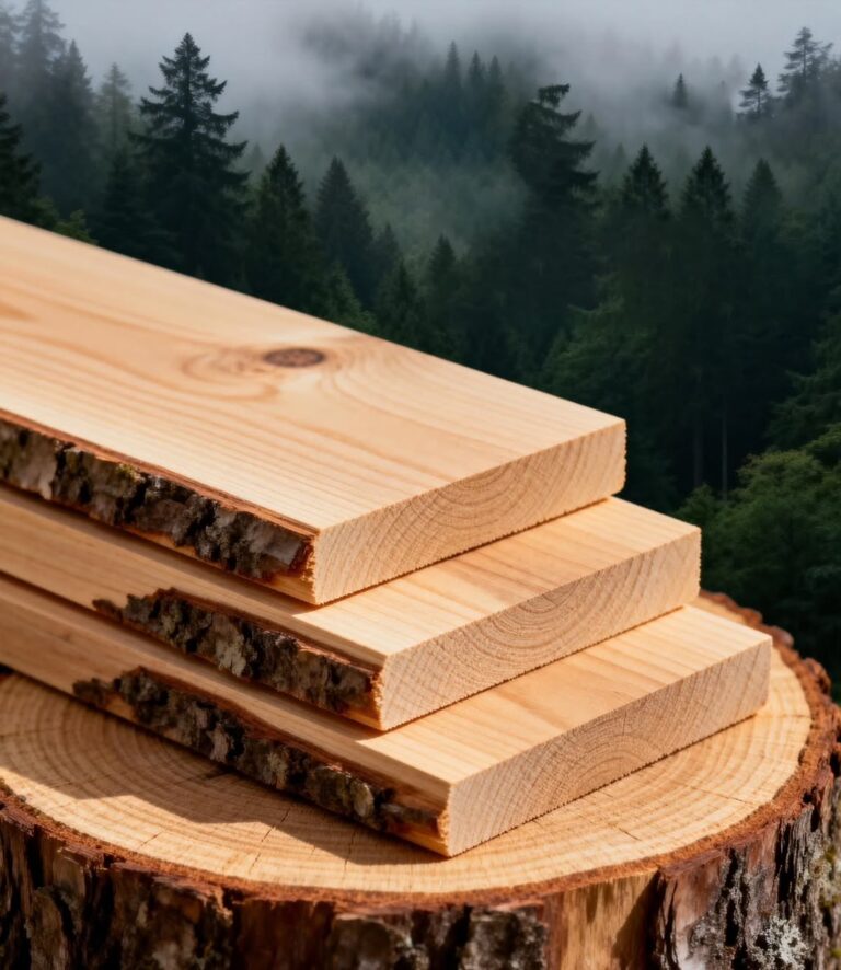 Planches de bois massif sélectionnées pour la fabrication des salons marocains Dar Dmana Decor