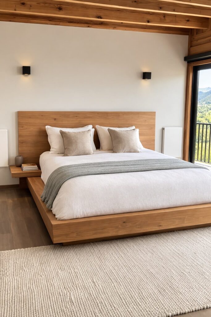 Chambre à coucher sur mesure en bois massif — Dar Dmana Decor