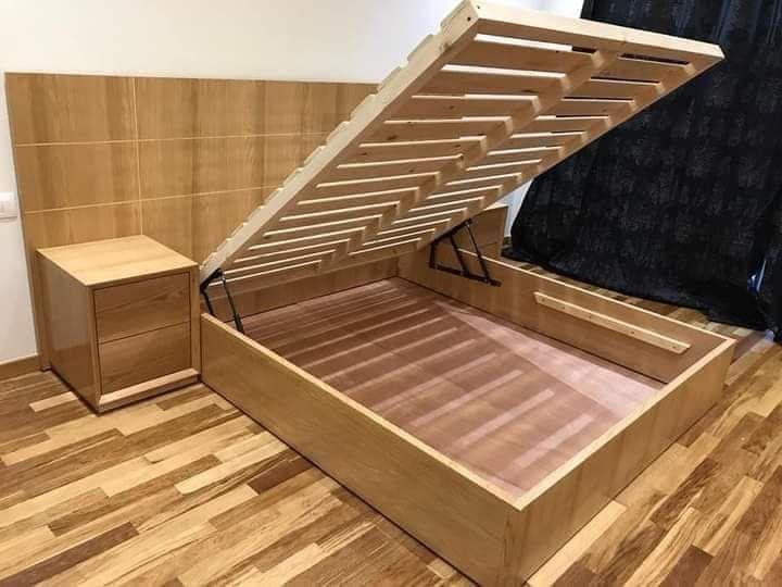 Chambre à coucher sur mesure en bois massif — Dar Dmana Decor