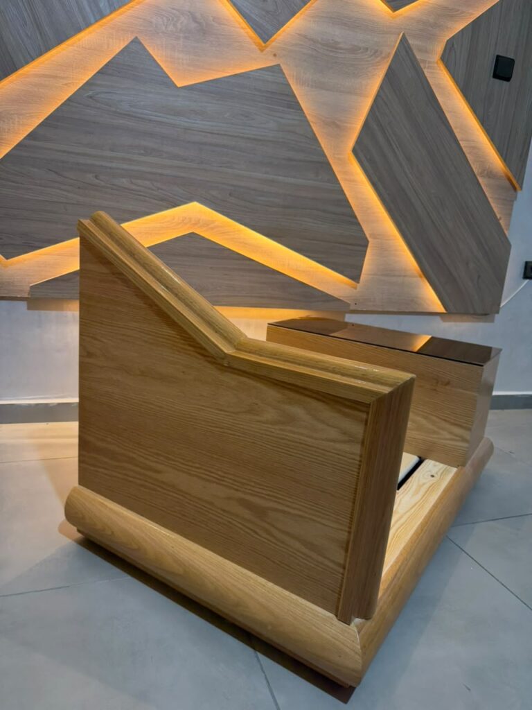 Salon marocain Chêne sur mesure en bois massif — Salon Premium