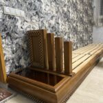 Salon marocain Drej ou Ktef sur mesure en bois massif — Salon Premium