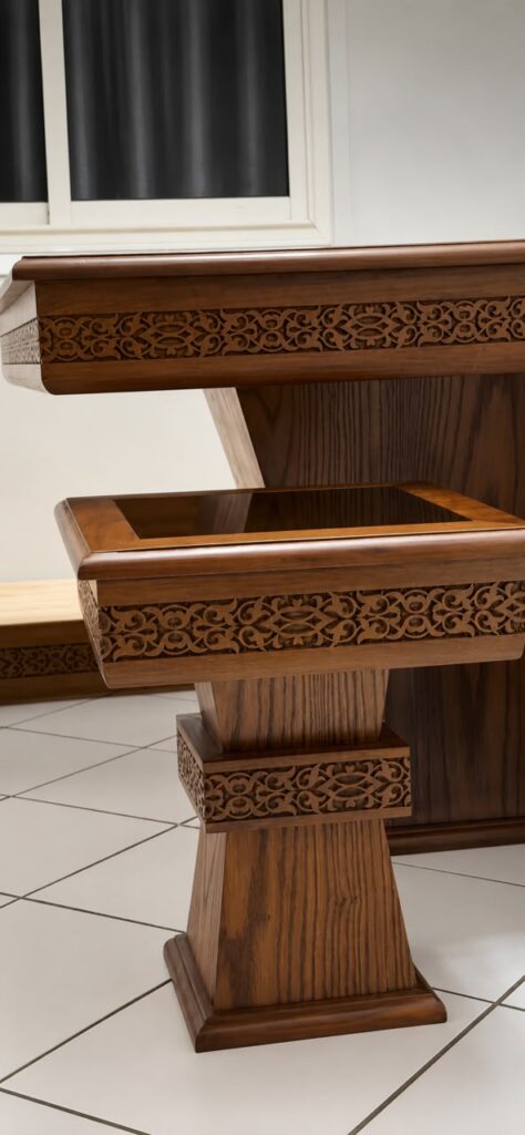 Salon marocain Louaya sur mesure en bois massif — Salon Économique
